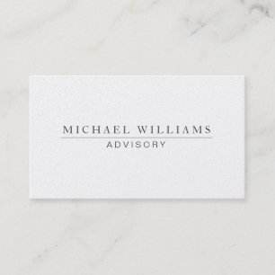 SILVER MODERN ELEGANT PROFESSIONAL METAL BUSINESS CARD