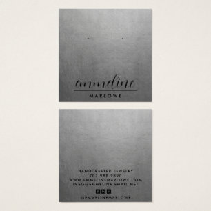 Silver Modern Minimal Earring Jewellery Display Ca