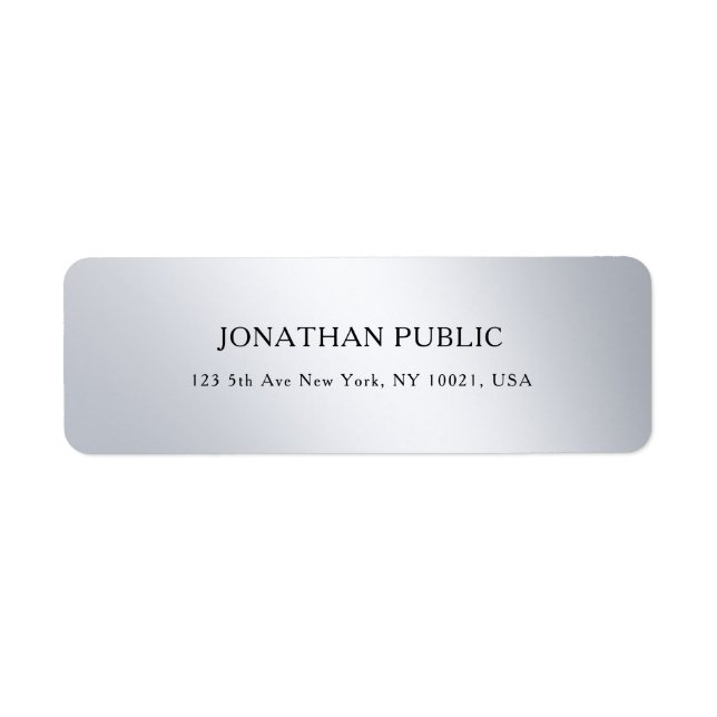 Silver Modern Simple Design Elegant Template Cool (Front)