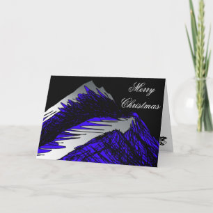 silver mountain Christmas card