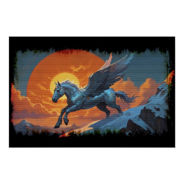 Silver Mountain Pegasus Poster (Front)