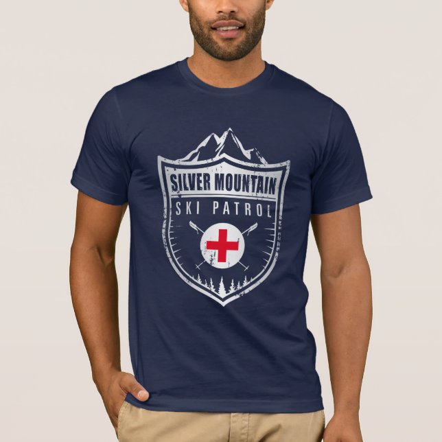 SILVER MOUNTAIN SKI PATROL T-Shirt (Front)