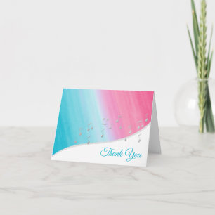 Silver Music Notes Thank You