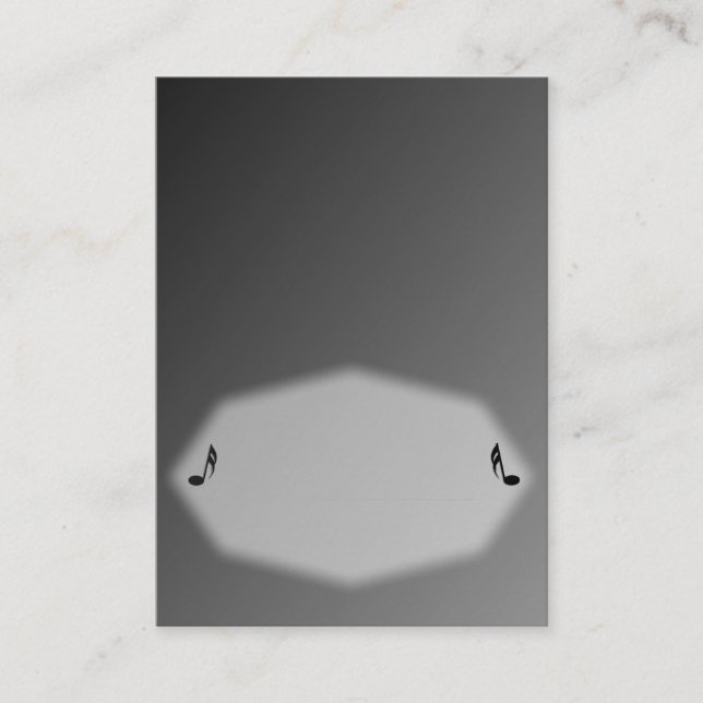 Silver Music Place Card (Front)