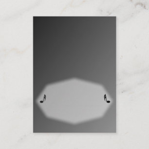 Silver Music Place Card