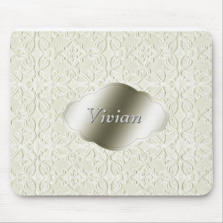 Silver Nameplate Mouse Mat