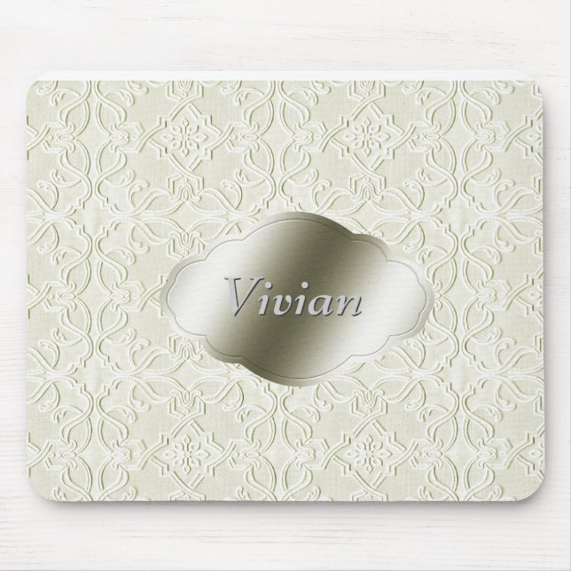 Silver Nameplate Mouse Mat (Front)