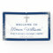 Silver Navy Blue First Holy Communion Banner
