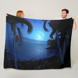 Silver Night Fleece Blanket