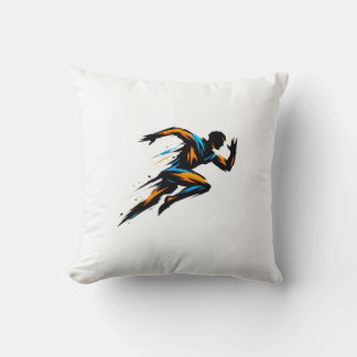 Silver NYC Bodybuilder Logo - Metallic New York Ci Cushion