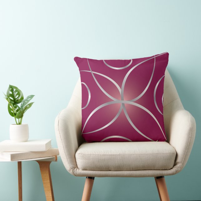 Silver on magenta cushion (Chair)