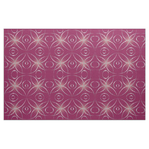 Silver on magenta fabric