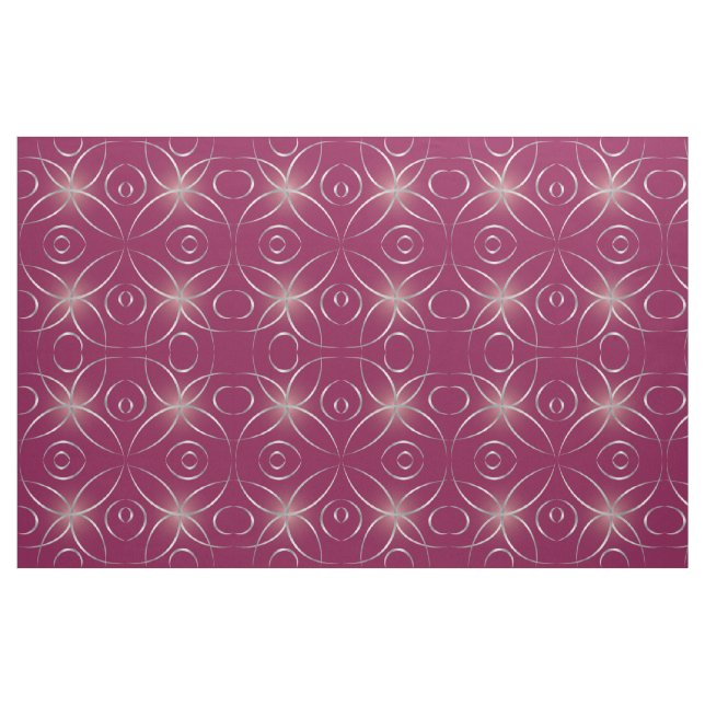 Silver on magenta fabric (Fat Quarter)