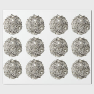 Silver Ornaments Wrapping Paper