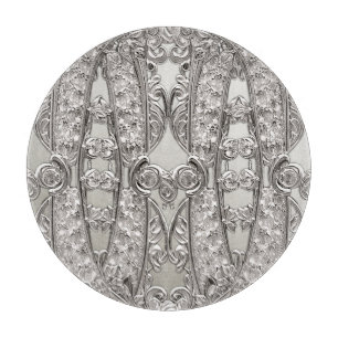 Silver Ornate Modern Cutting Board
