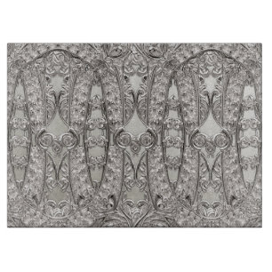 Silver Ornate Modern Cutting Board