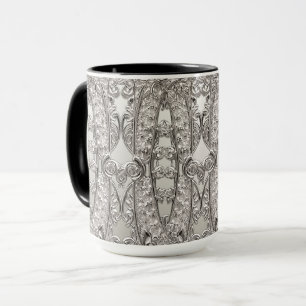 Silver Ornate Modern Mug