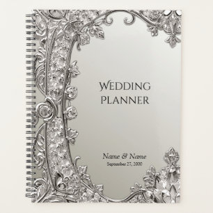 Silver Ornate Modern Planner