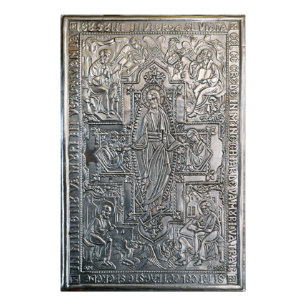 silver orthodox religious book metal decoration co photo print