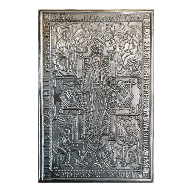 silver orthodox religious book metal decoration co photo print (Front)