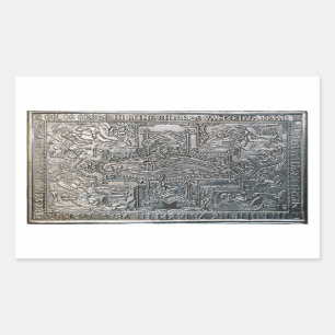 silver orthodox religious book metal decoration co rectangular sticker