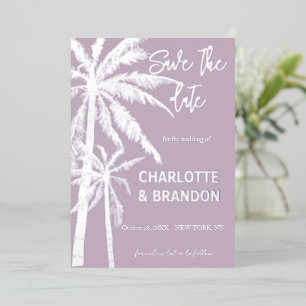Silver Palm Trees Beach Wedding