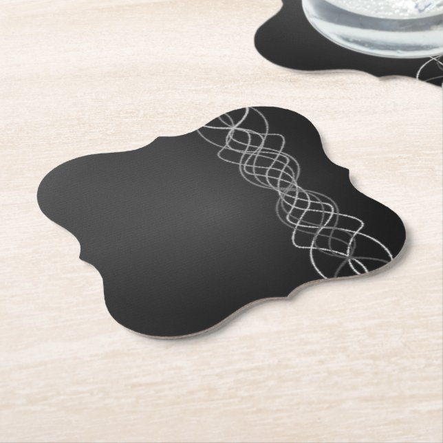 Silver Paper Coaster (Angled)