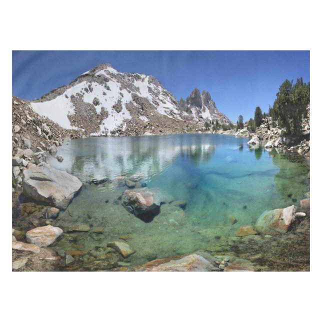 Silver Pass Tarn - Johm Muir Trail Tablecloth (Front (Horizontal))