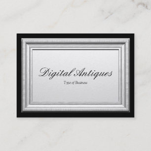 Silver Picture Frame Business Card