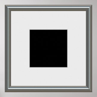 silver picture frame layout poster