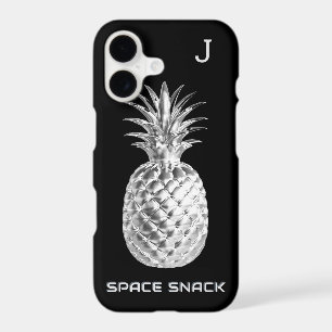 Silver Pineapple Space Snack Fruit Monogrammed