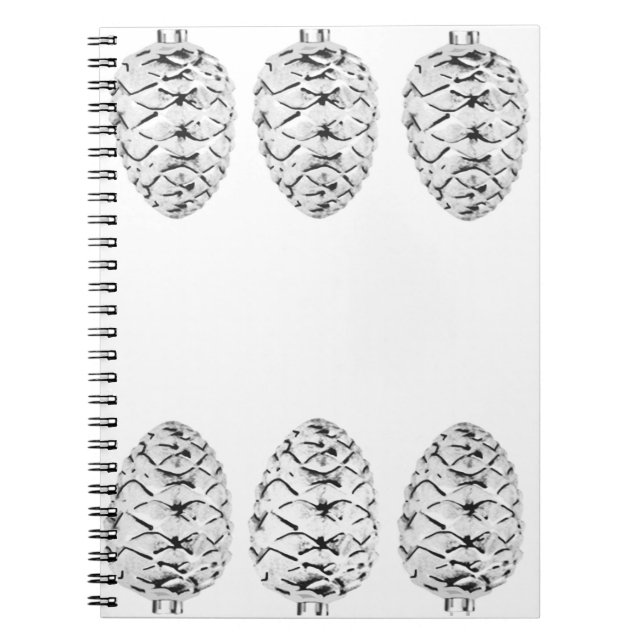 Silver Pinecones Notebook (Front)