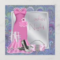 Silver Pink Champagne Purple Pink Ladies Night
