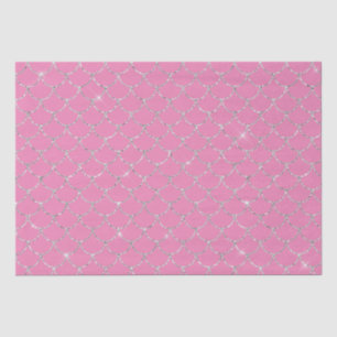 Silver Pink Mermaid  Tissue Paper