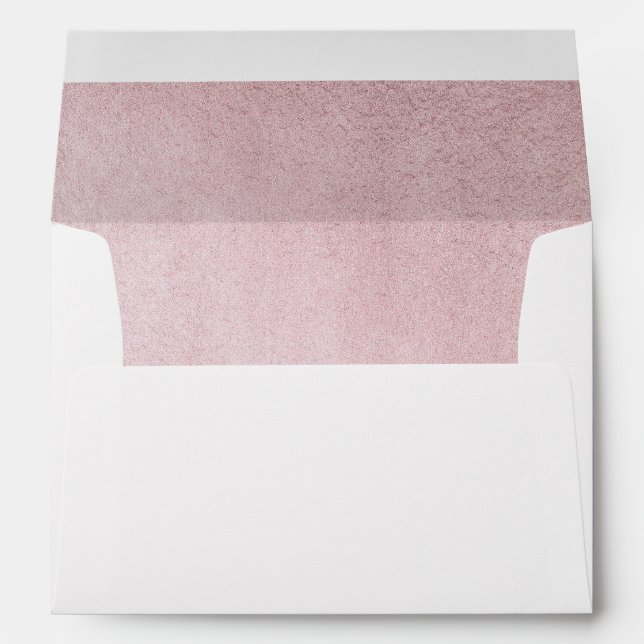 Silver Pink Sparkle Diamond Dress Envelope (Back (Bottom))