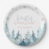 Silver & Pink Winter Wonderland Snowflake Birthday