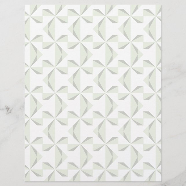 Silver Pinwheels Scrapbook Paper (Front)