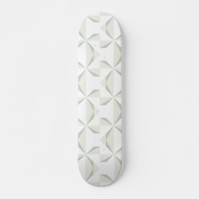 Silver Pinwheels Skateboard (Front)