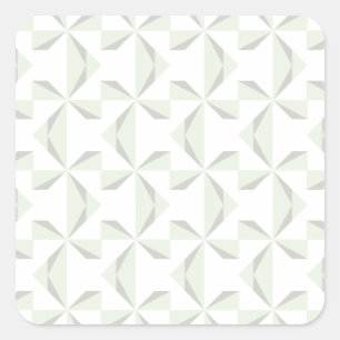 Silver Pinwheels Square Sticker