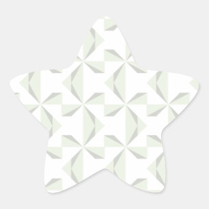 Silver Pinwheels Star Sticker