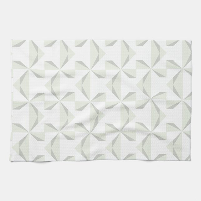 Silver Pinwheels Tea Towel (Horizontal)