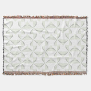 Silver Pinwheels Throw Blanket