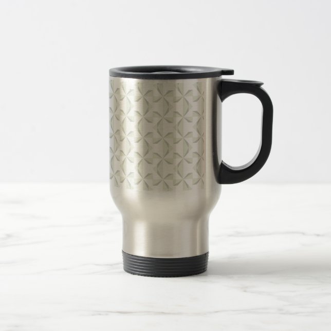 Silver Pinwheels Travel Mug (Right)