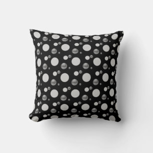 Silver Polka Dots Cushion