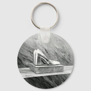 Silver Prada shoes 2015 Key Ring