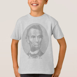 Silver President Lincoln Five Dollar Money T-Shirt