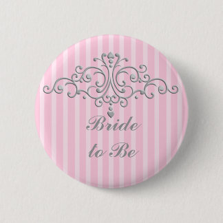 Silver Princess Filigree 6 Cm Round Badge
