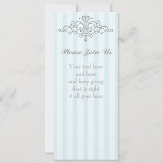 Silver Princess Filigree Invitation