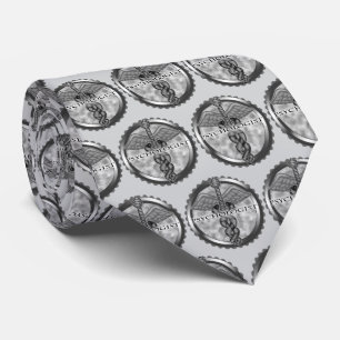Silver Psychologist Tie