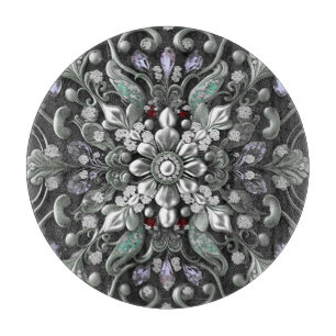 Silver Purple Decorative Cutting Board